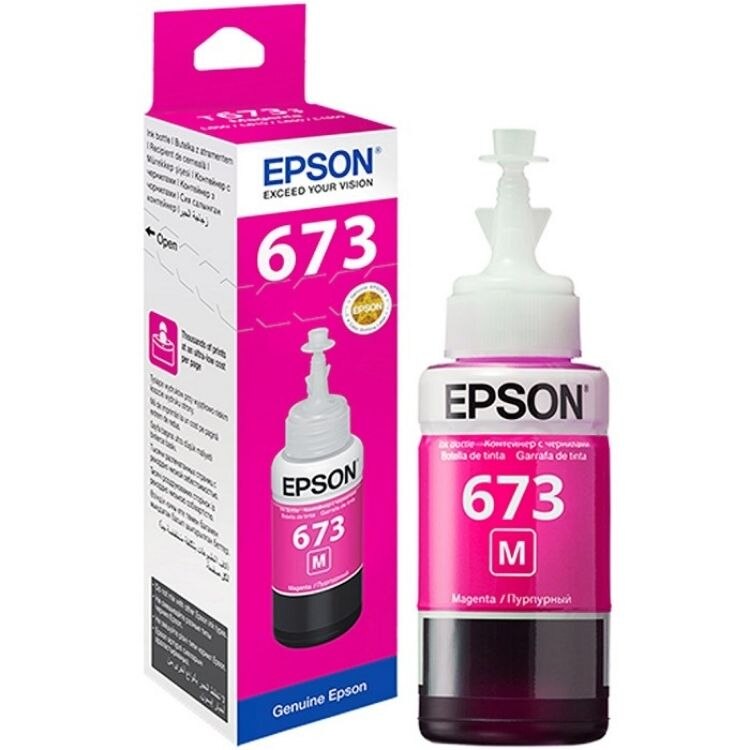Cartucho Epson modelo 673 Magenta, para L800, L1800, L805
