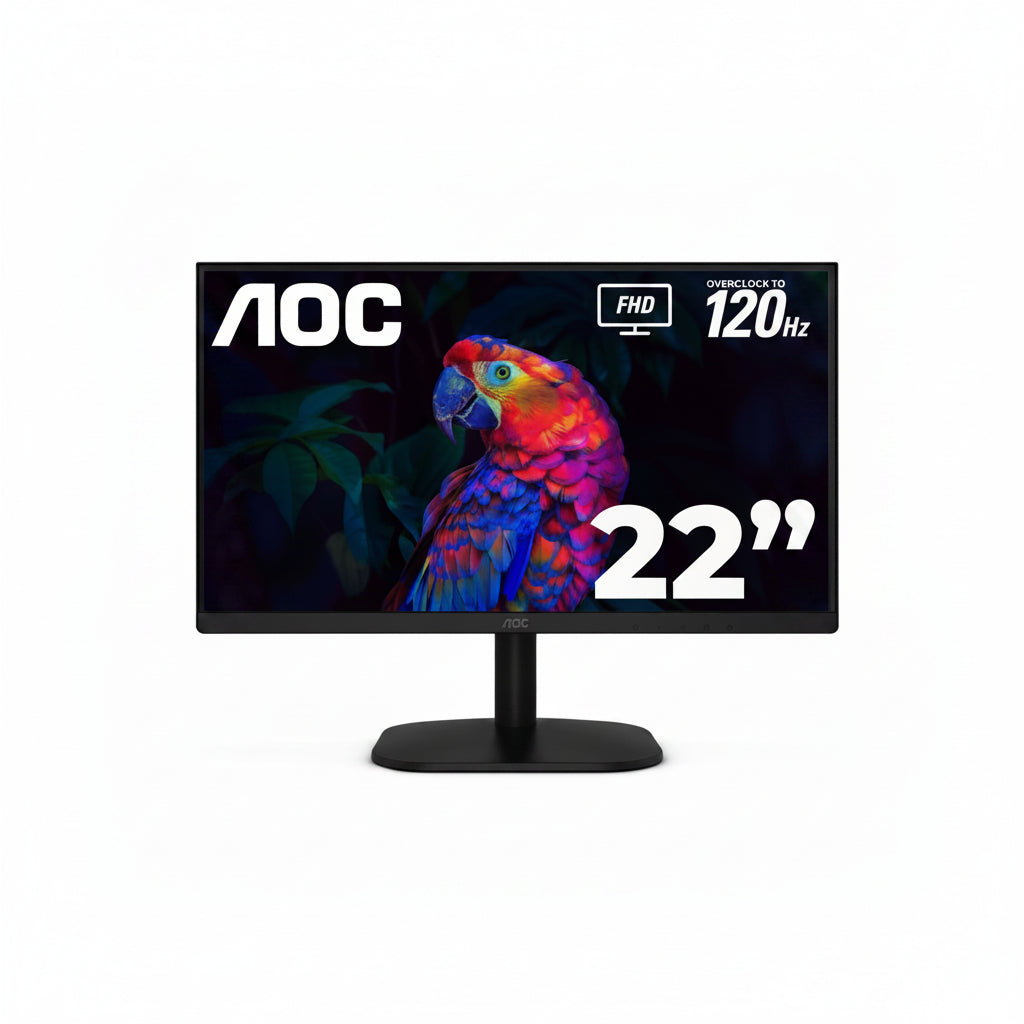 Monitor AOC 22B35HM23 de 21.5 Pulgadas Full HD | Panel VA de 120Hz con 4ms de Respuesta y Contraste Dinámico Superior