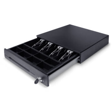 Cajón de dinero EC LINE, Negro, 4, 8, Si