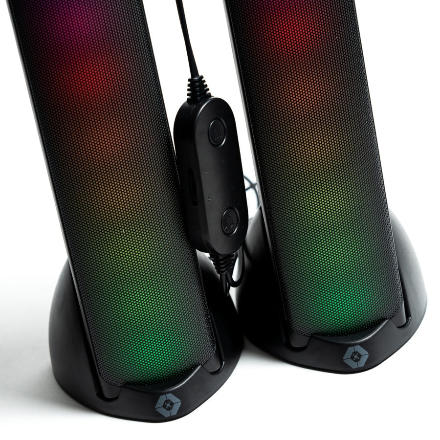 Bocinas Inalámbricas Gamer VORTRED Aura con RGB y Sonido HQ BT V-930280