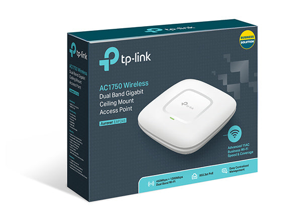 Access Point TP-Link EAP245 AC1750 Gigabit MU-MIMO para Montaje en Techo con Administración Empresarial
