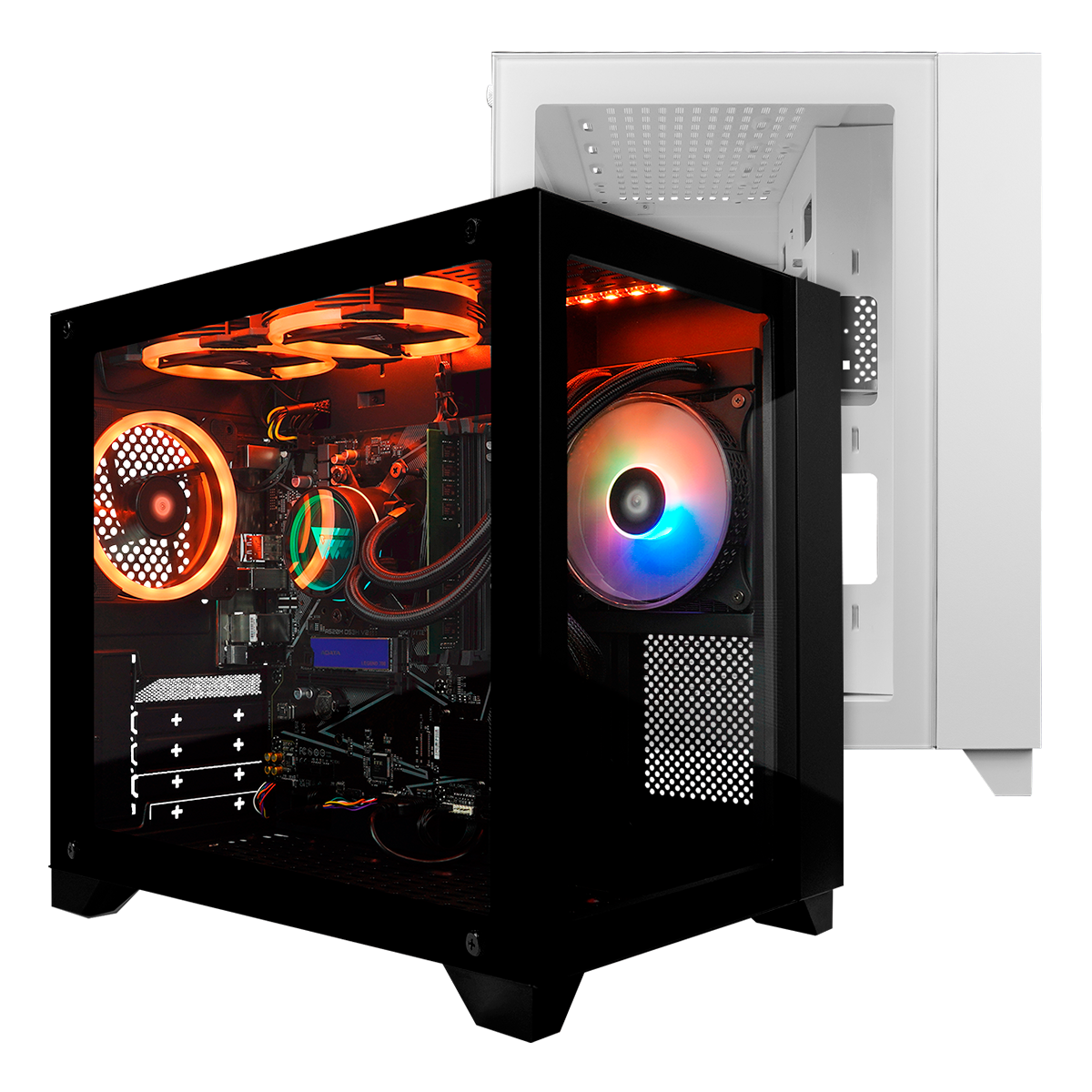 Gabinete Gamer Micro ATX Doble Cristal Templado