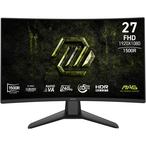 Monitor Gamer Curvo MSI MAG 274CF X24 de 27 Pulgadas FHD 240Hz 1500R