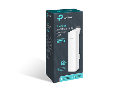 Access Point Exterior TP-Link CPE220 con Potencia de Transmisión Ajustable y Antena de Alto Alcance