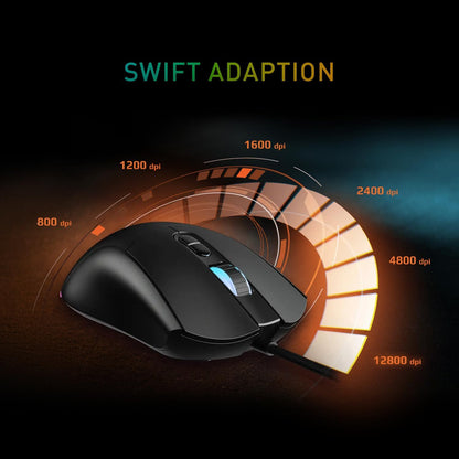 Mouse Gamer MSI Forge GM320 Óptico Cableado con Iluminación RGB