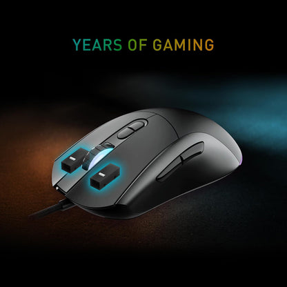 Mouse Gamer MSI Forge GM320 Óptico Cableado con Iluminación RGB