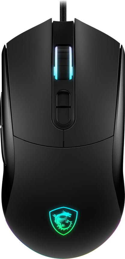 Mouse Gamer MSI Forge GM320 Óptico Cableado con Iluminación RGB