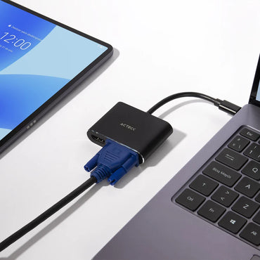 Adaptador Shift Plus USB-C a HDMI + VGA