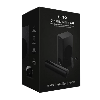 Barra de Sonido Dynamic Trim BS465 / Barra de sonido con subwoofer integrado
