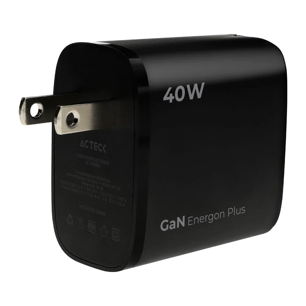 Cargador de pared Energon Plus CP440 – 40 W (USB-C + USB-A)