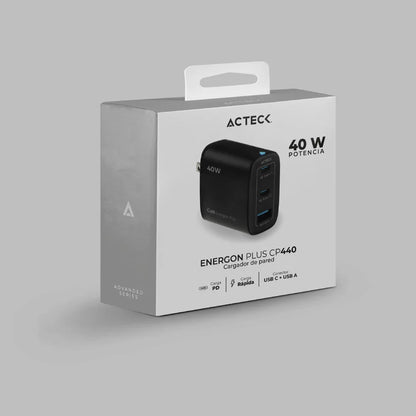 Cargador de pared Energon Plus CP440 – 40 W (USB-C + USB-A)