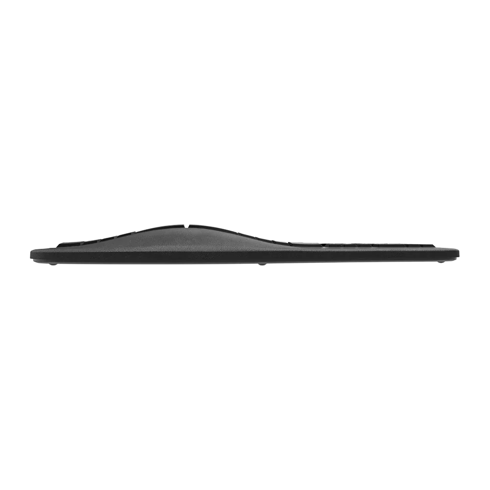 Kit Acteck Creator Virtuos Fitt MK770 — Teclado y Mouse Vertical Inalámbricos, con receptor USB, teclado multimedia en español de 118 teclas, mouse vertical ergonómico óptico con 2400 DPI ajustable, recargable, color negro.