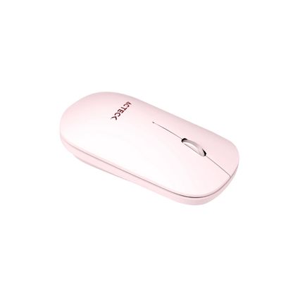 Kit Acteck Creator Virtuos Silk MK720 — Teclado y Mouse Inalámbricos, con conectividad dual Bluetooth + USB, batería recargable, teclado en español de 100 teclas con funciones multimedia y mouse óptico de hasta 4000 DPI, color rosa.