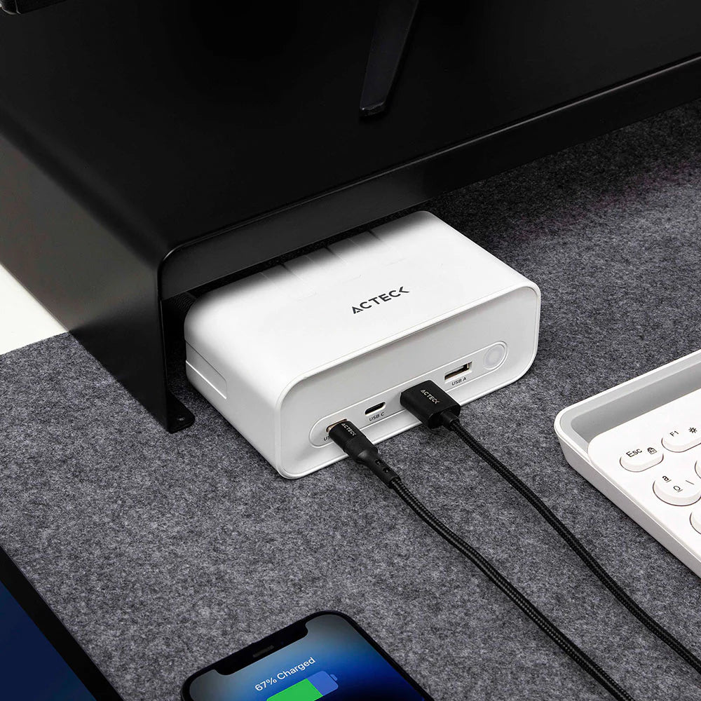 Cargador / Extensión de escritorio Energon Mate CE676 Blanco