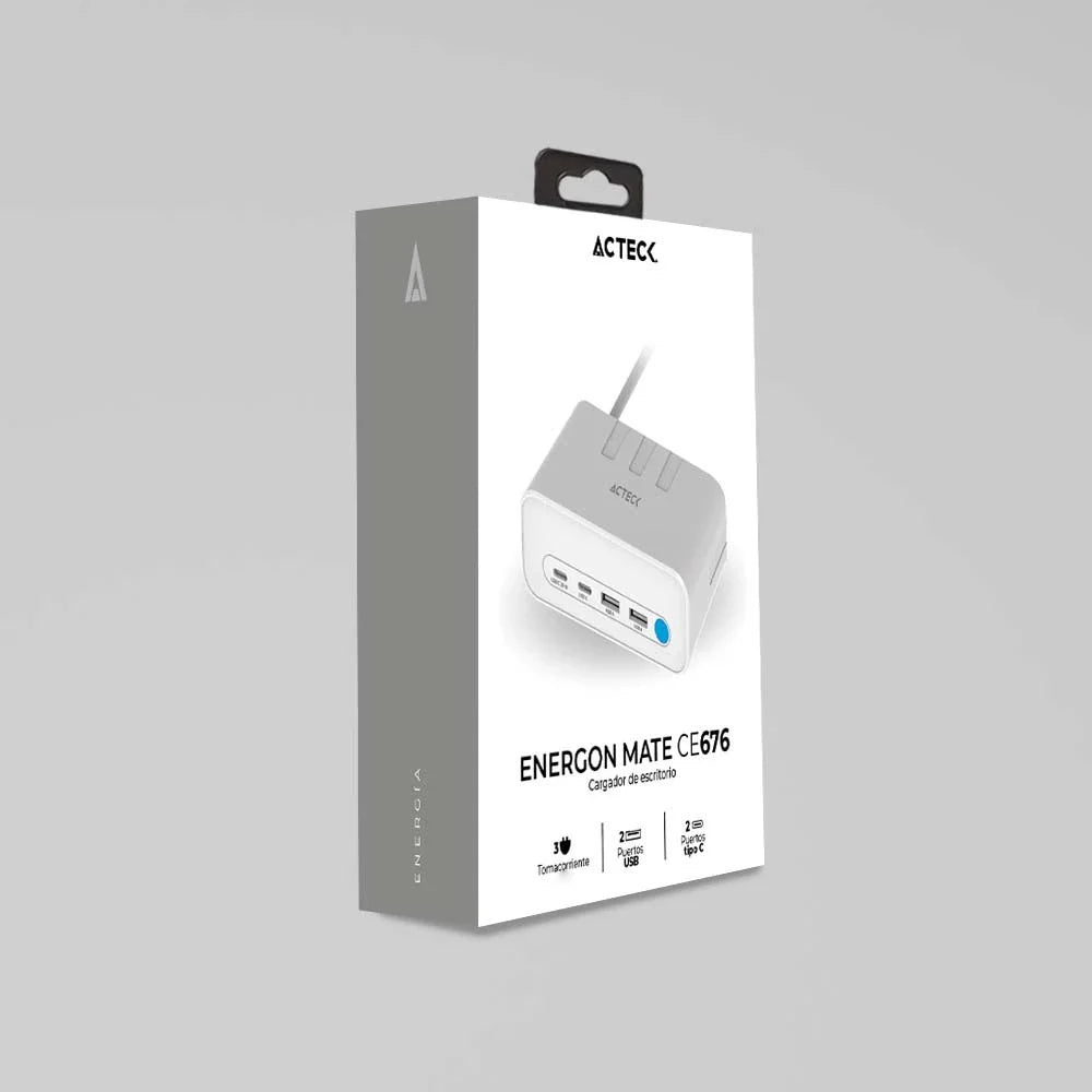 Cargador / Extensión de escritorio Energon Mate CE676 Blanco