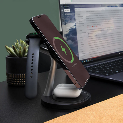 Cargador inalámbrico Energon S-Mate CI740 (Qi para 3 dispositivos)