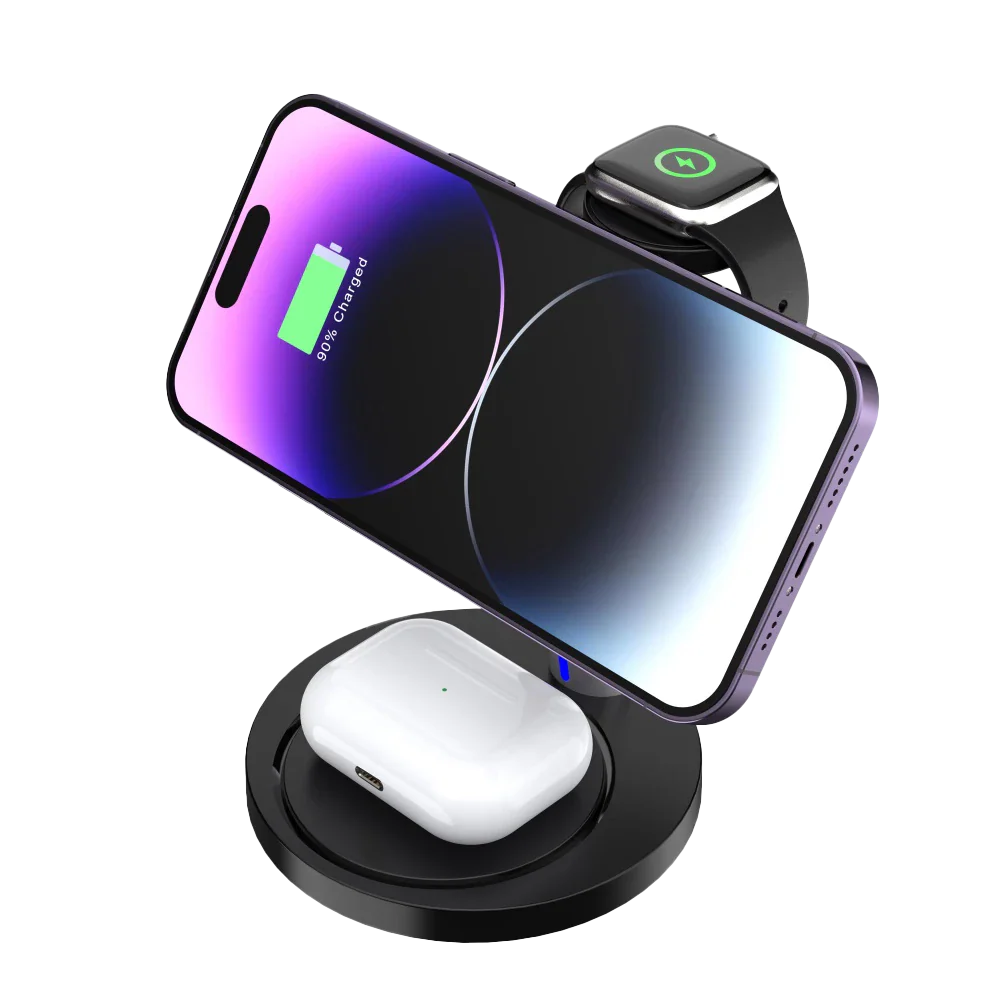 Cargador inalámbrico Energon S-Mate CI740 (Qi para 3 dispositivos)