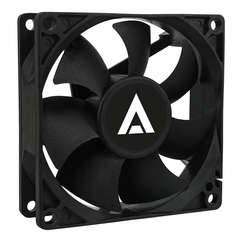 Ventilador Acteck Polar EG VG80 para gabinete, tamaño 80 x 25 mm, velocidad de hasta 1800 RPM, flujo de aire 21.8 CFM, 7 aspas, rodamiento hidráulico, conexión Molex.