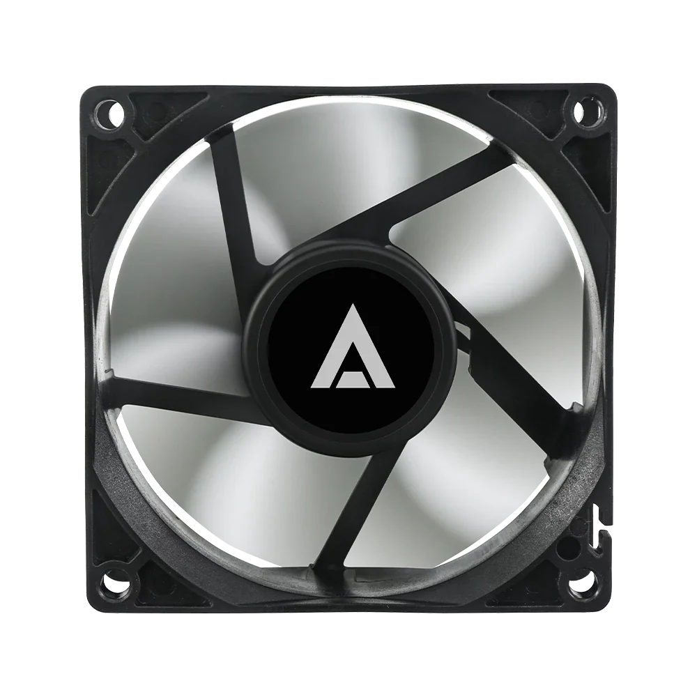 Ventilador Acteck Polar EG VG80 para gabinete, tamaño 80 x 25 mm, velocidad de hasta 1800 RPM, flujo de aire 21.8 CFM, 7 aspas, rodamiento hidráulico, conexión Molex.