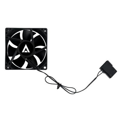 Ventilador Acteck Polar EG VG80 para gabinete, tamaño 80 x 25 mm, velocidad de hasta 1800 RPM, flujo de aire 21.8 CFM, 7 aspas, rodamiento hidráulico, conexión Molex.