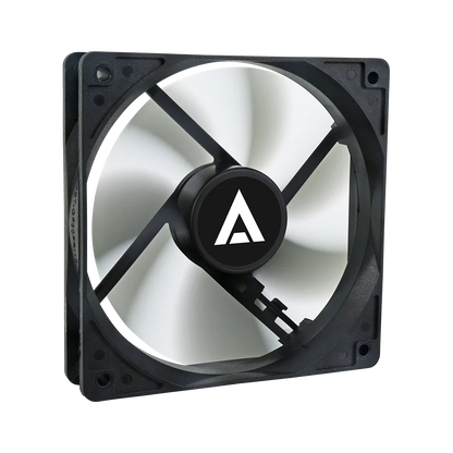 Ventilador Acteck Polar EG VG120 para gabinete, tamaño 120 x 25 mm, velocidad de hasta 1200 RPM, flujo de aire 39.25 CFM, 7 aspas, rodamiento hidráulico, conexión Molex.
