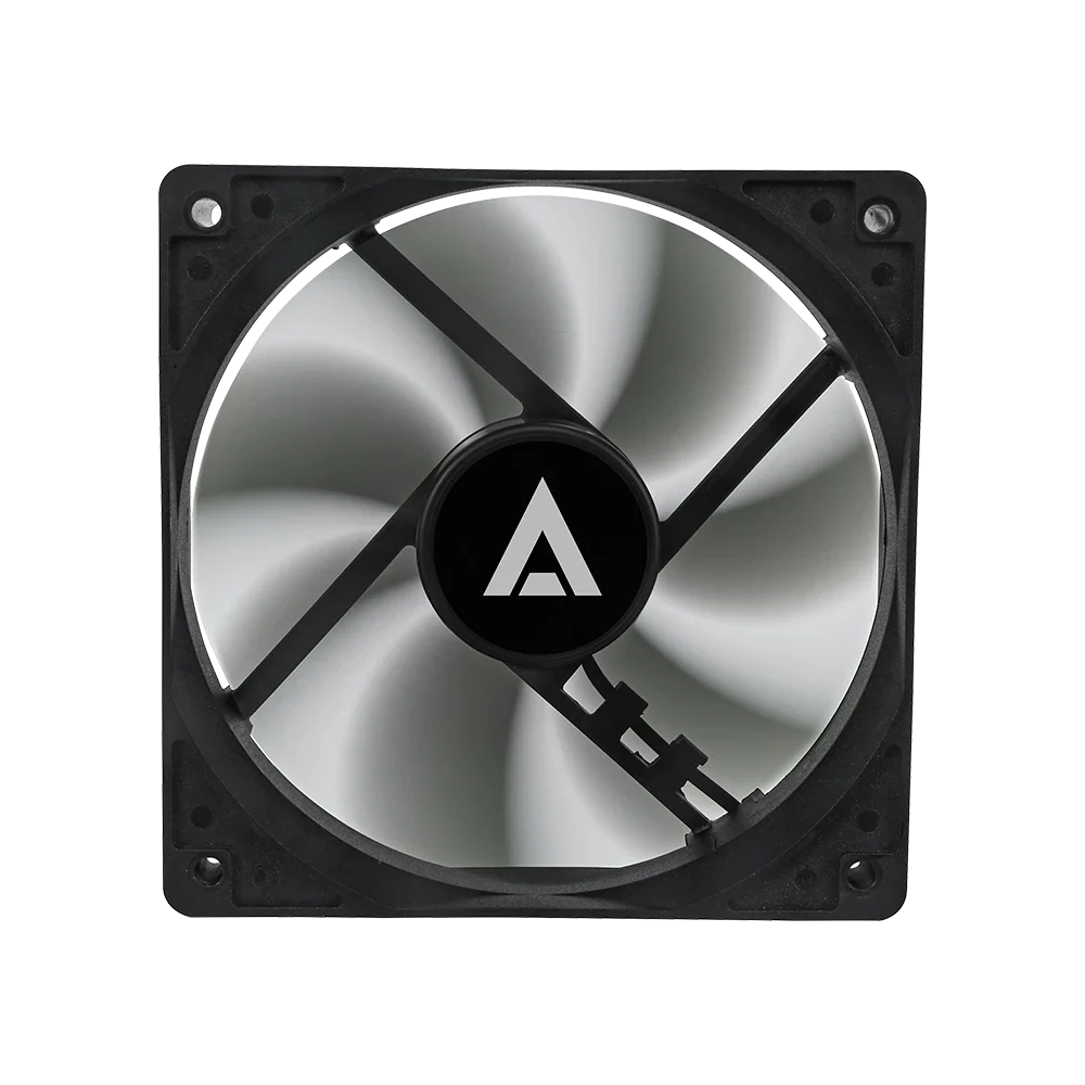 Ventilador Acteck Polar EG VG120 para gabinete, tamaño 120 x 25 mm, velocidad de hasta 1200 RPM, flujo de aire 39.25 CFM, 7 aspas, rodamiento hidráulico, conexión Molex.