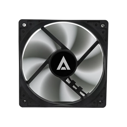 Ventilador Acteck Polar EG VG120 para gabinete, tamaño 120 x 25 mm, velocidad de hasta 1200 RPM, flujo de aire 39.25 CFM, 7 aspas, rodamiento hidráulico, conexión Molex.