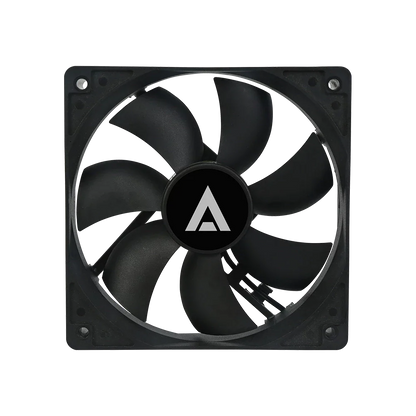 Ventilador Acteck Polar EG VG120 para gabinete, tamaño 120 x 25 mm, velocidad de hasta 1200 RPM, flujo de aire 39.25 CFM, 7 aspas, rodamiento hidráulico, conexión Molex.