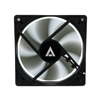 Ventilador Acteck Polar EG VG120 para gabinete, tamaño 120 x 25 mm, velocidad de hasta 1200 RPM, flujo de aire 39.25 CFM, 7 aspas, rodamiento hidráulico, conexión Molex.