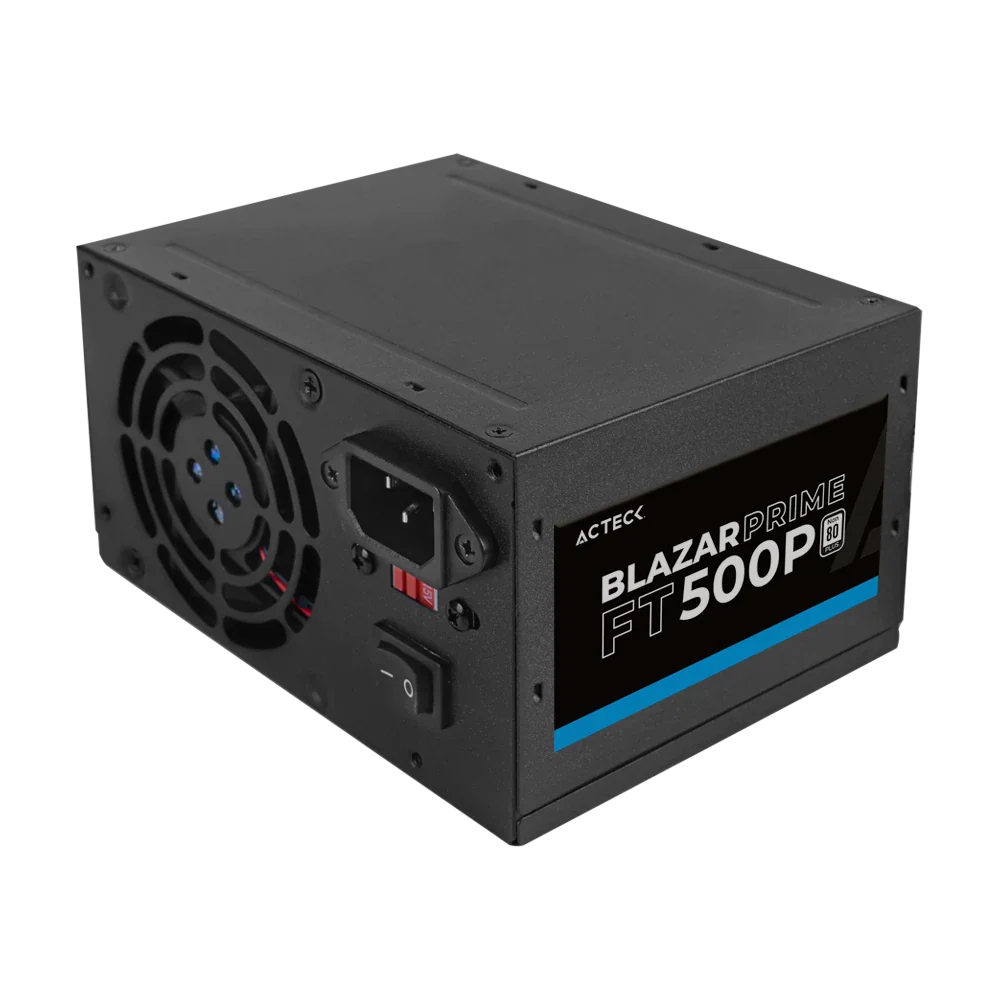 Fuente de Poder Blazar Prime ACTECK FT500P 500W. Ventilador: 80Mm.