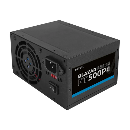 Fuente de Poder Blazar Prime ACTECK FT500P 500W. Ventilador: 80Mm.