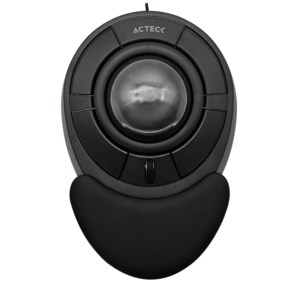 Mouse Acteck Virtuos Art X MI787 Alámbrico USB Ergonómico — versión en color negro.