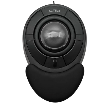 Mouse Acteck Virtuos Art X MI787 Alámbrico USB Ergonómico — versión en color negro.