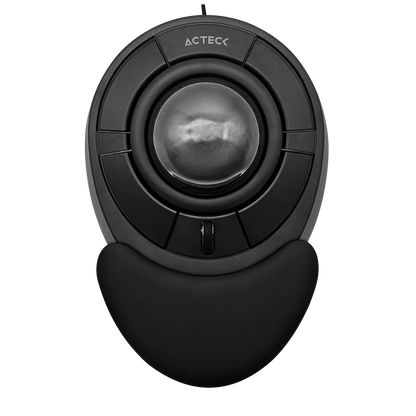 Mouse Acteck Virtuos Art X MI787 Alámbrico USB Ergonómico — versión en color negro.