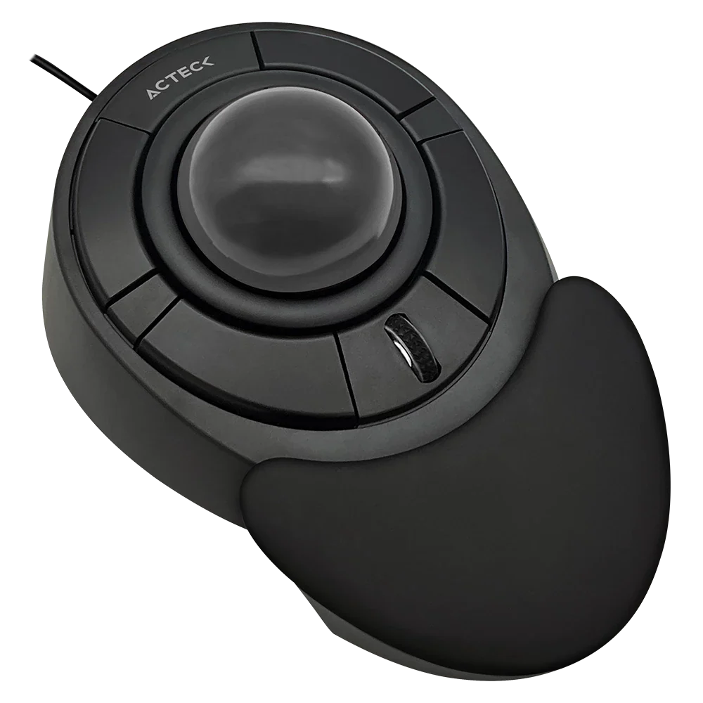 Mouse Acteck Virtuos Art X MI787 Alámbrico USB Ergonómico — versión en color negro.