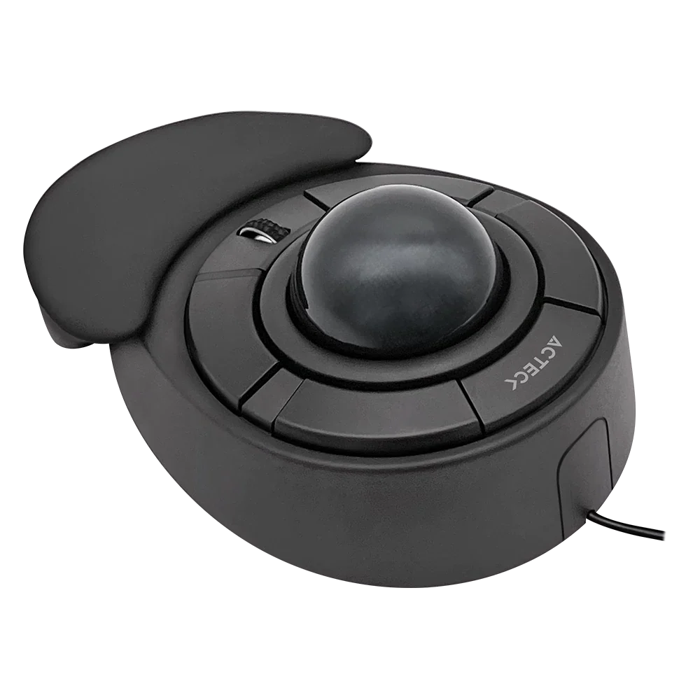 Mouse Acteck Virtuos Art X MI787 Alámbrico USB Ergonómico — versión en color negro.
