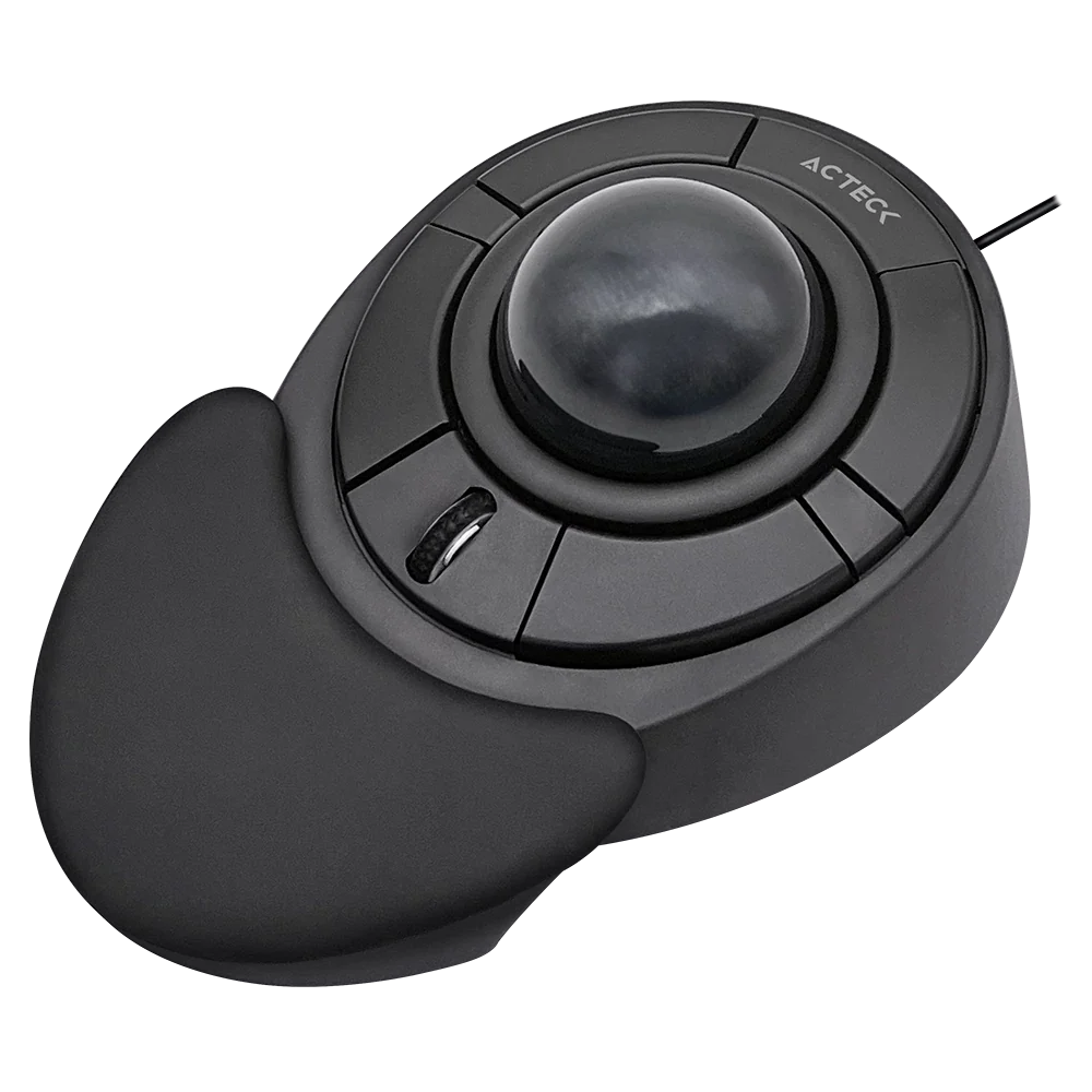 Mouse Acteck Virtuos Art X MI787 Alámbrico USB Ergonómico — versión en color negro.