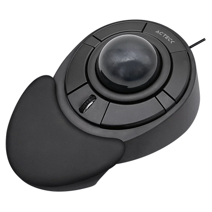 Mouse Acteck Virtuos Art X MI787 Alámbrico USB Ergonómico — versión en color negro.