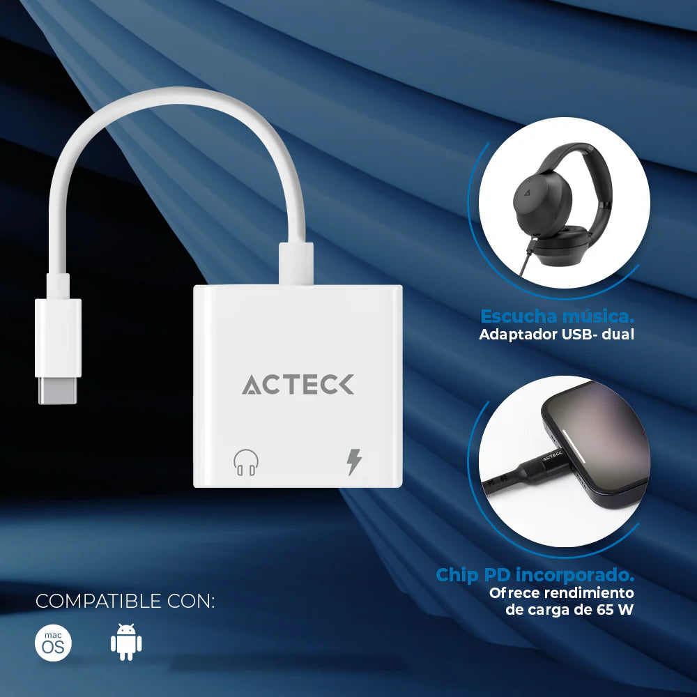Adaptador Shift Plus USB-C a 2× USB-C