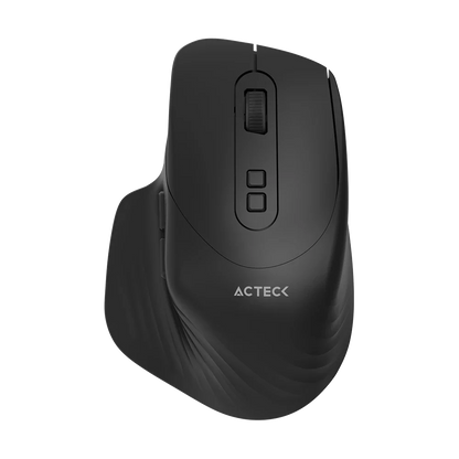 Kit Acteck Creator Krea MK755 — Teclado y Mouse Inalámbricos, con conectividad dual (Bluetooth + dongle USB), función multidispositivo, batería recargable, teclado en español de 118 teclas y mouse óptico de hasta 2000 DPI, color negro-gris.