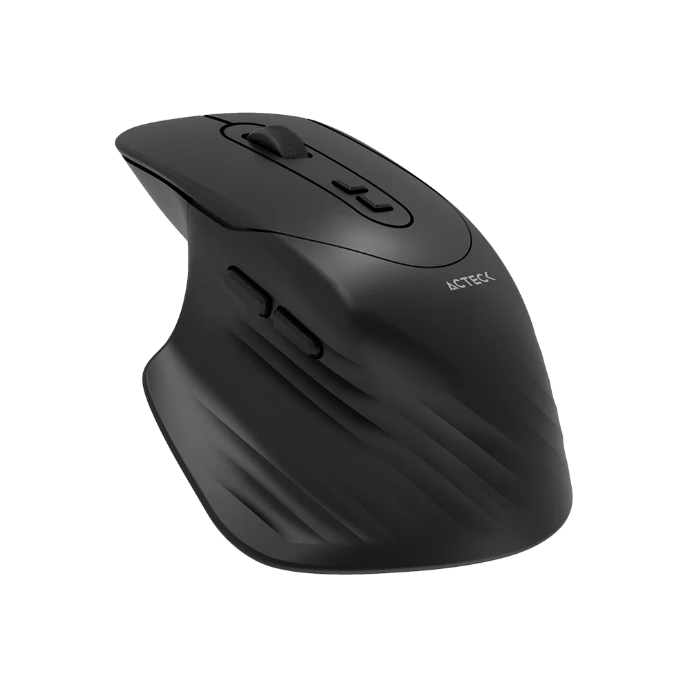 Kit Acteck Creator Krea MK755 — Teclado y Mouse Inalámbricos, con conectividad dual (Bluetooth + dongle USB), función multidispositivo, batería recargable, teclado en español de 118 teclas y mouse óptico de hasta 2000 DPI, color negro-gris.