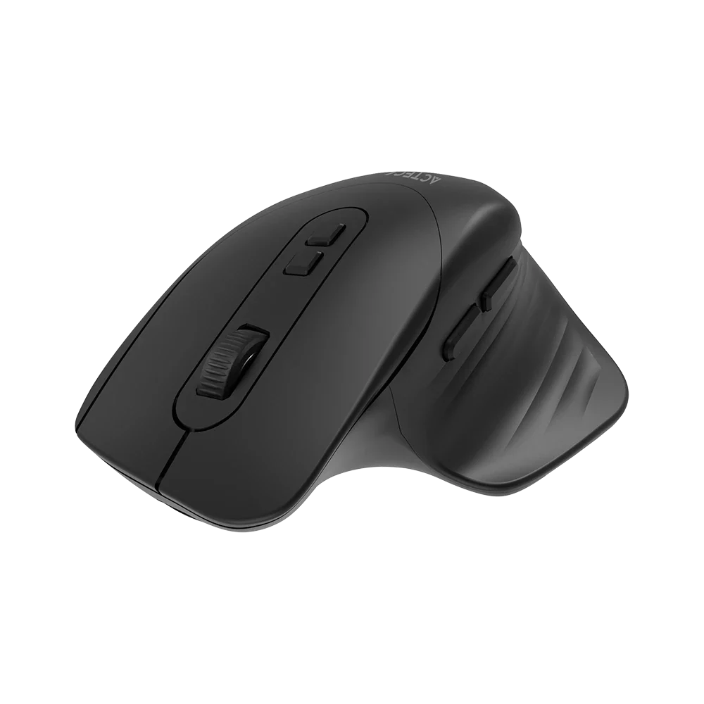Kit Acteck Creator Krea MK755 — Teclado y Mouse Inalámbricos, con conectividad dual (Bluetooth + dongle USB), función multidispositivo, batería recargable, teclado en español de 118 teclas y mouse óptico de hasta 2000 DPI, color negro-gris.