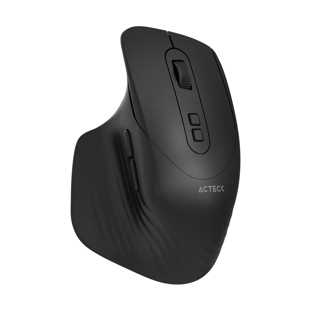 Kit Acteck Creator Krea MK755 — Teclado y Mouse Inalámbricos, con conectividad dual (Bluetooth + dongle USB), función multidispositivo, batería recargable, teclado en español de 118 teclas y mouse óptico de hasta 2000 DPI, color negro-gris.