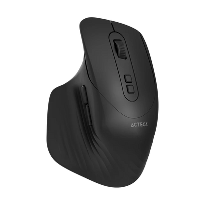 Kit Acteck Creator Krea MK755 — Teclado y Mouse Inalámbricos, con conectividad dual (Bluetooth + dongle USB), función multidispositivo, batería recargable, teclado en español de 118 teclas y mouse óptico de hasta 2000 DPI, color negro-gris.