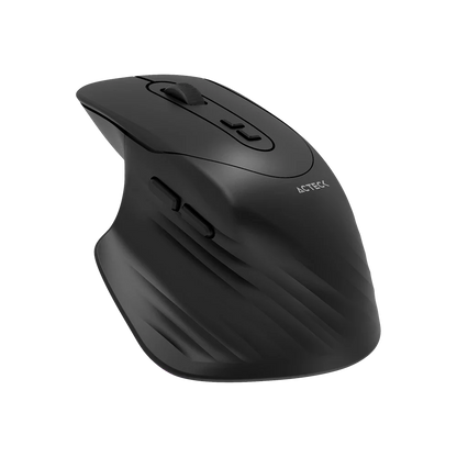 Kit Acteck Creator Krea MK750 — Teclado y Mouse Inalámbricos, con conectividad dual (Bluetooth + dongle), multidispositivo, recargable, teclado en español de 118 teclas y mouse óptico de hasta 2000 DPI, color negro-gris.