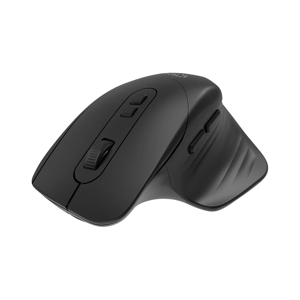 Kit Acteck Creator Krea MK750 — Teclado y Mouse Inalámbricos, con conectividad dual (Bluetooth + dongle), multidispositivo, recargable, teclado en español de 118 teclas y mouse óptico de hasta 2000 DPI, color negro-gris.