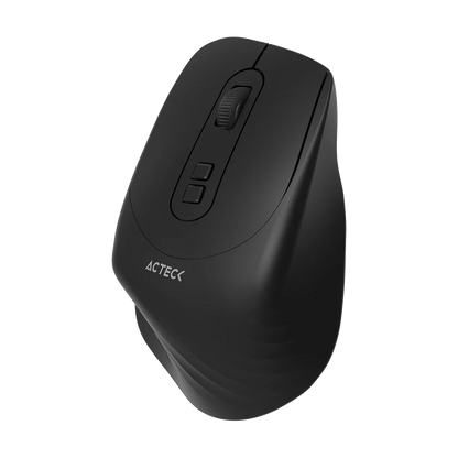 Kit Acteck Creator Krea MK750 — Teclado y Mouse Inalámbricos, con conectividad dual (Bluetooth + dongle), multidispositivo, recargable, teclado en español de 118 teclas y mouse óptico de hasta 2000 DPI, color negro-gris.