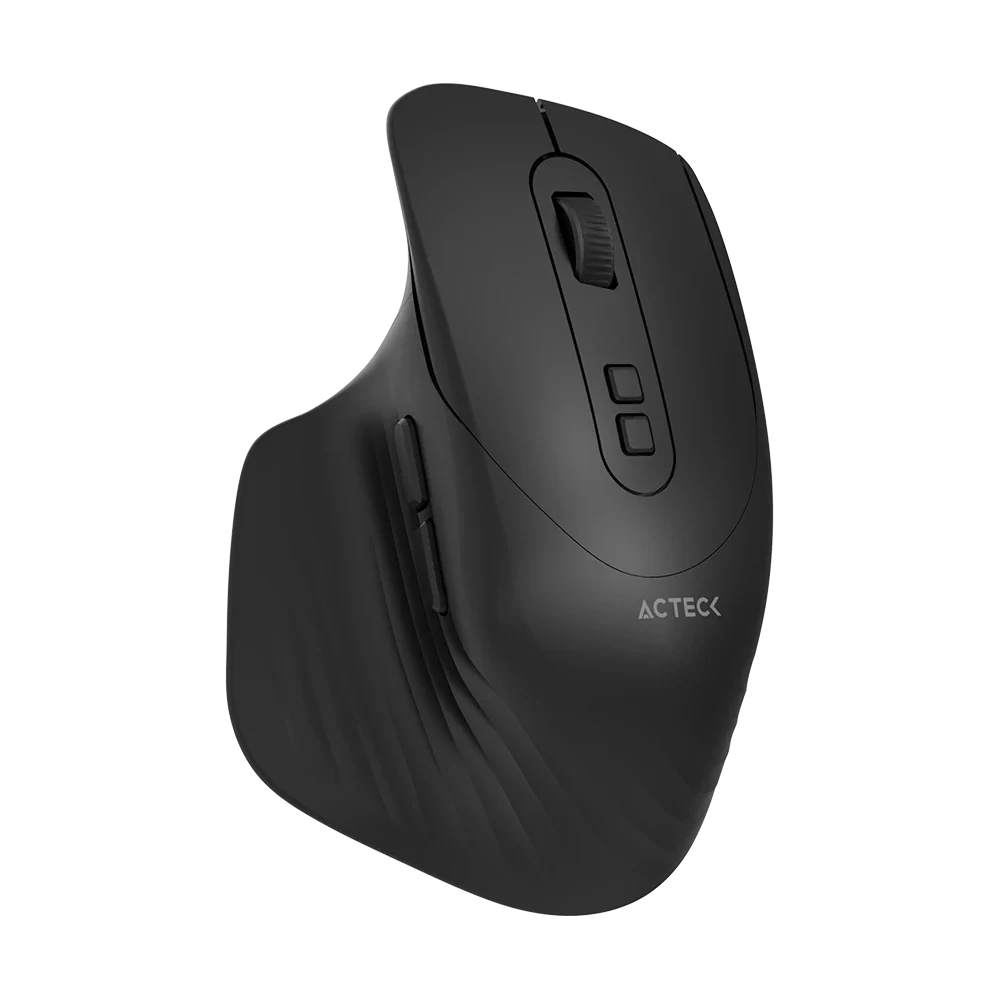 Kit Acteck Creator Krea MK750 — Teclado y Mouse Inalámbricos, con conectividad dual (Bluetooth + dongle), multidispositivo, recargable, teclado en español de 118 teclas y mouse óptico de hasta 2000 DPI, color negro-gris.