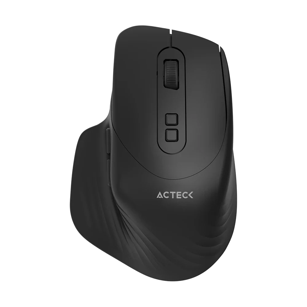 Kit Acteck Creator Krea MK750 — Teclado y Mouse Inalámbricos, con conectividad dual (Bluetooth + dongle), multidispositivo, recargable, teclado en español de 118 teclas y mouse óptico de hasta 2000 DPI, color negro-gris.