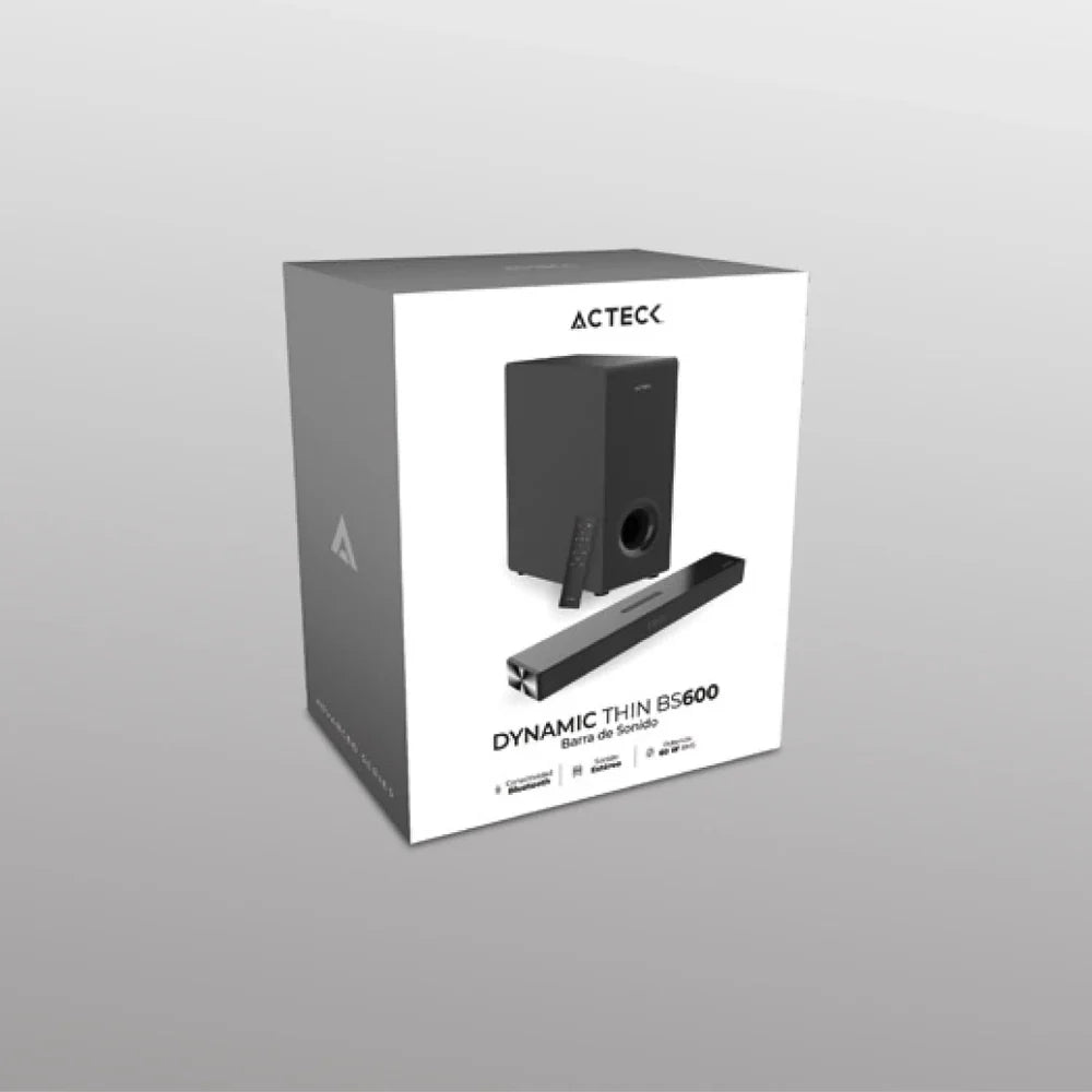 Barra de Sonido Dynamic Thin BS600 (2.1 con subwoofer)
